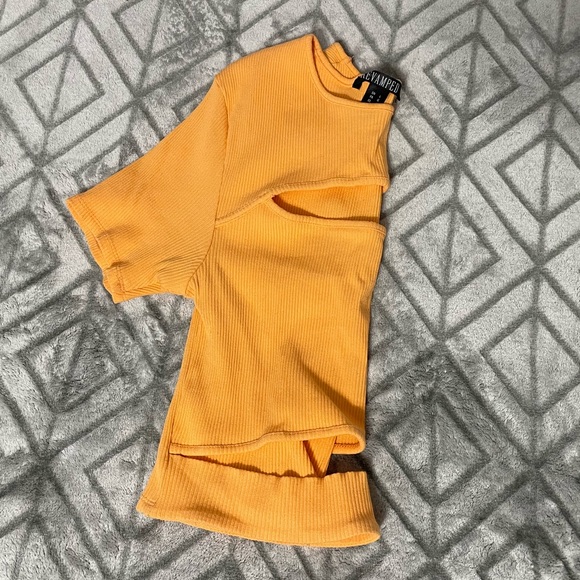 Orange Cut Out Top - Picture 3 of 3